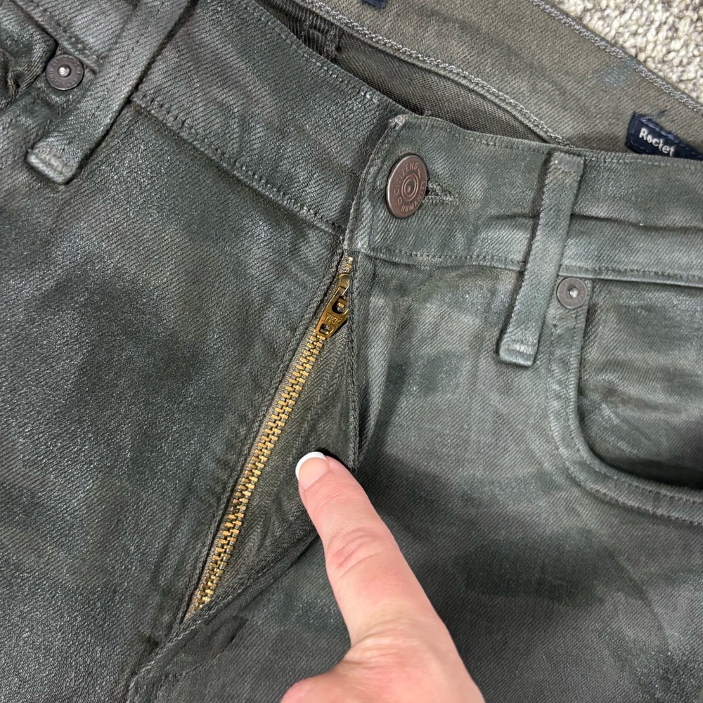Citizens of Humanity Rocket High Rise Skinny Coated Denim Size 28 - Picture 4 of 12